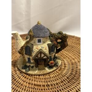 Mini Teapot Cottage Decor - Decorative Fairy Houses - Vintage 90’s Cobblestone